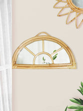 Load image into Gallery viewer, Rainbow Rattan Mirror
