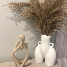 Load image into Gallery viewer, body vase with fluffy Pampas set
